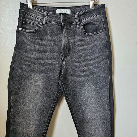 EUC LIKE NEW KANCAN BLACK 2 TONED RAW HEM HIGH RISE JEGGING SIZE 11 / 29 - Picture 9 of 16
